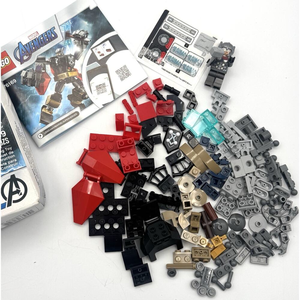 Lego 76169 Thor Mech Armor Marvel Building Kit Minifigure Manual 139 pc Complete